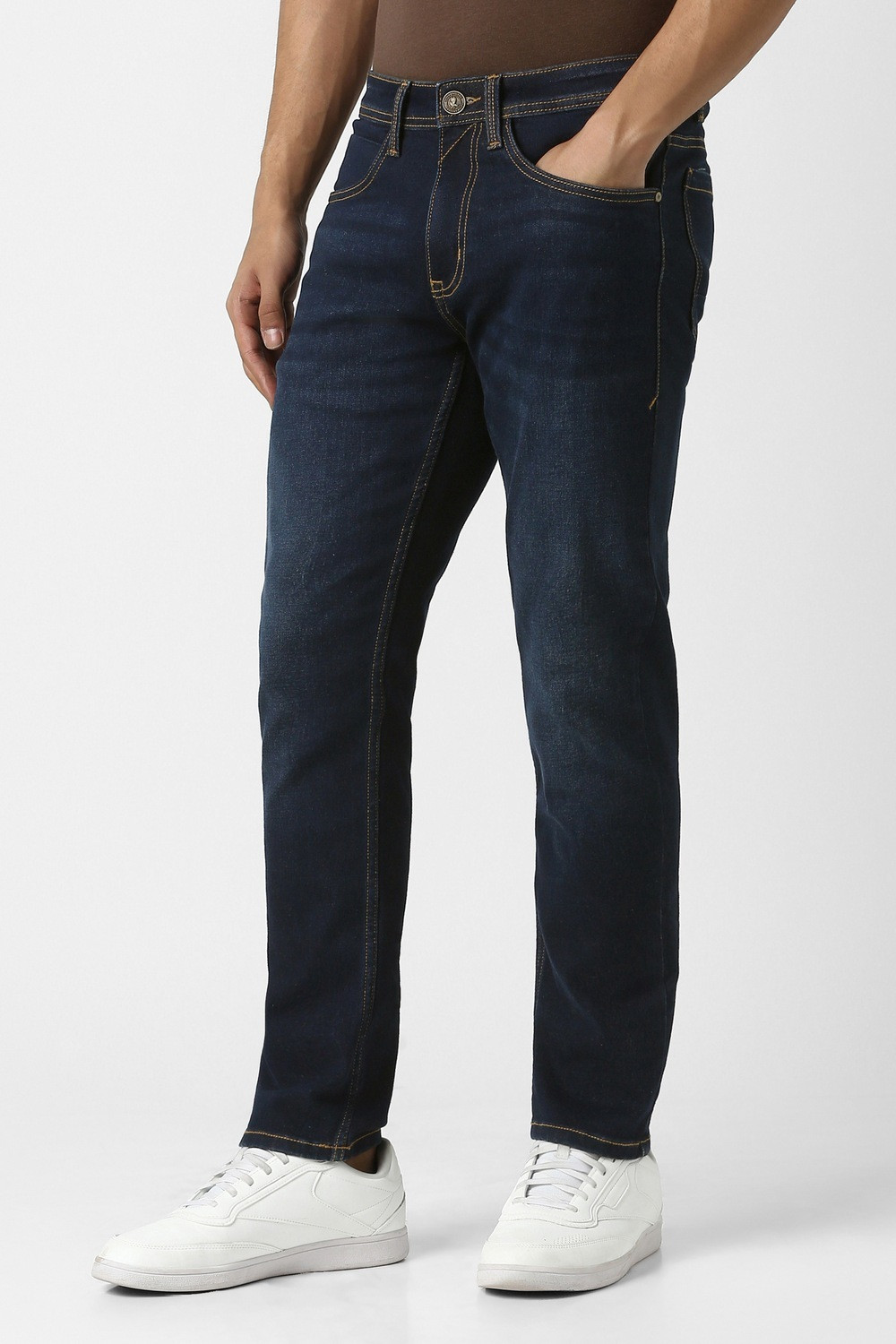 Image of PETER ENGLAND Regular Men Dark Blue Jeans