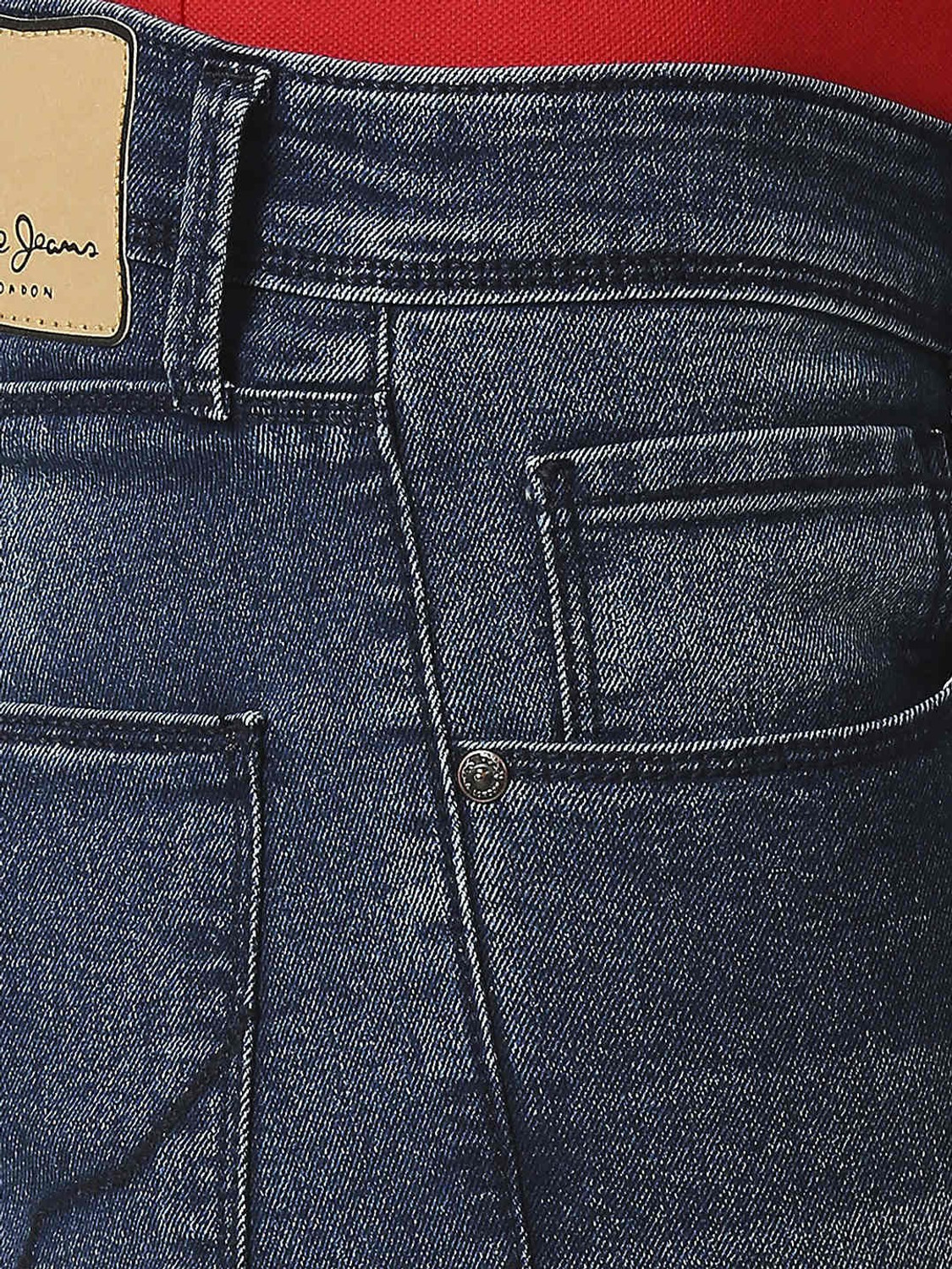 Image of Pepe Jeans Tapered Fit Men Blue Jeans