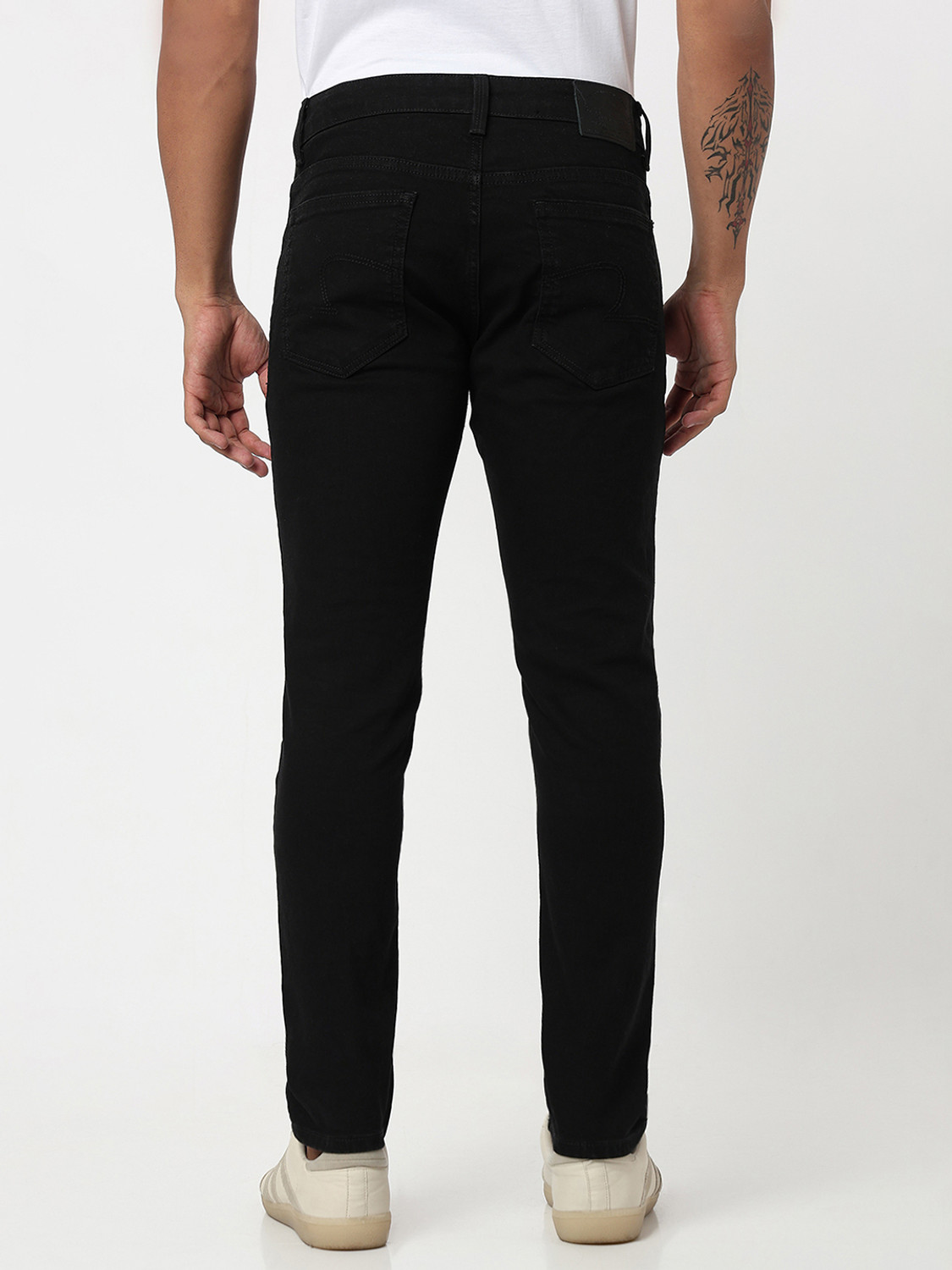 Image of Spykar Slim Men Black Jeans