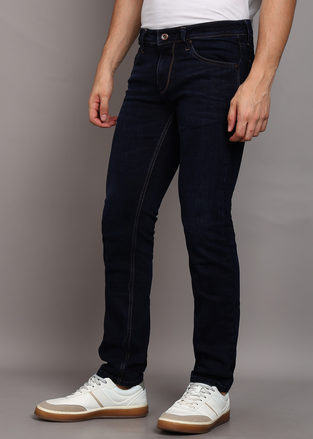 Image of LAWMAN Slim Men Dark Blue Jeans