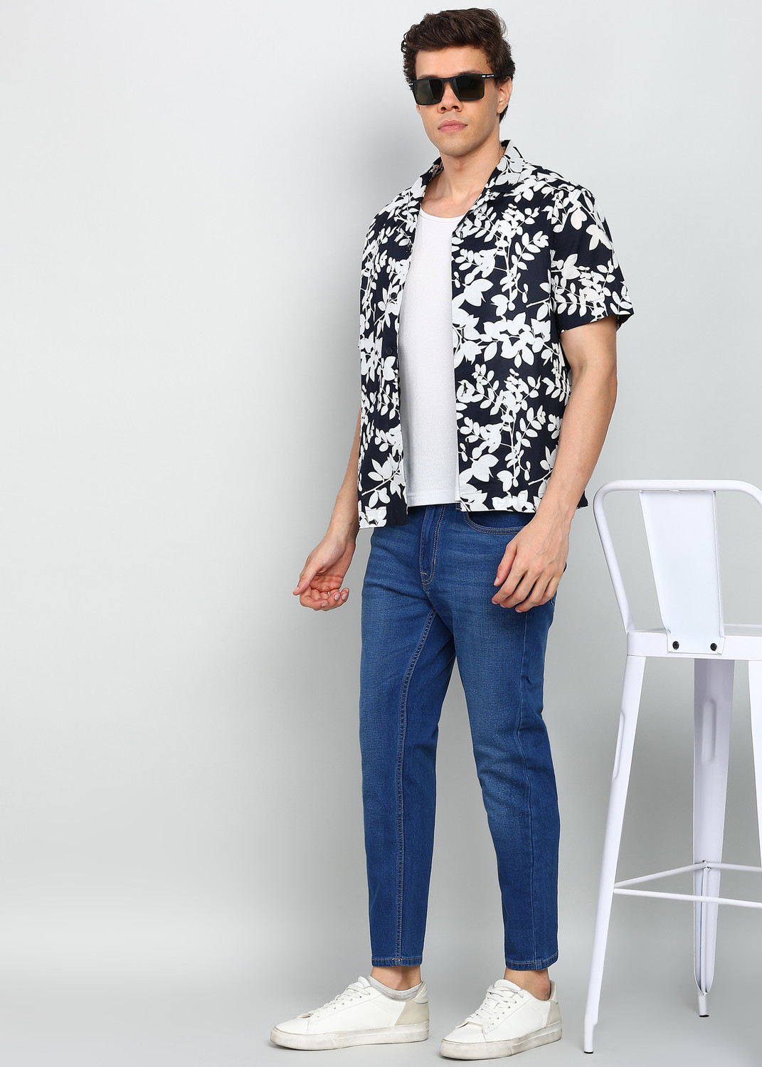 Image of FLYING MACHINE Slim Men Blue Jeans
