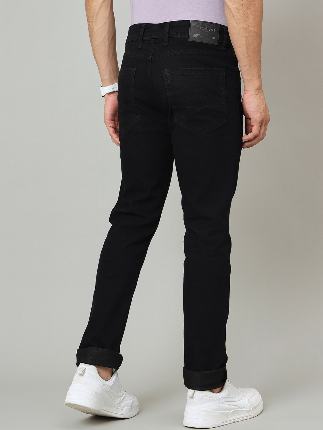Image of DUKE Slim Men Black Jeans
