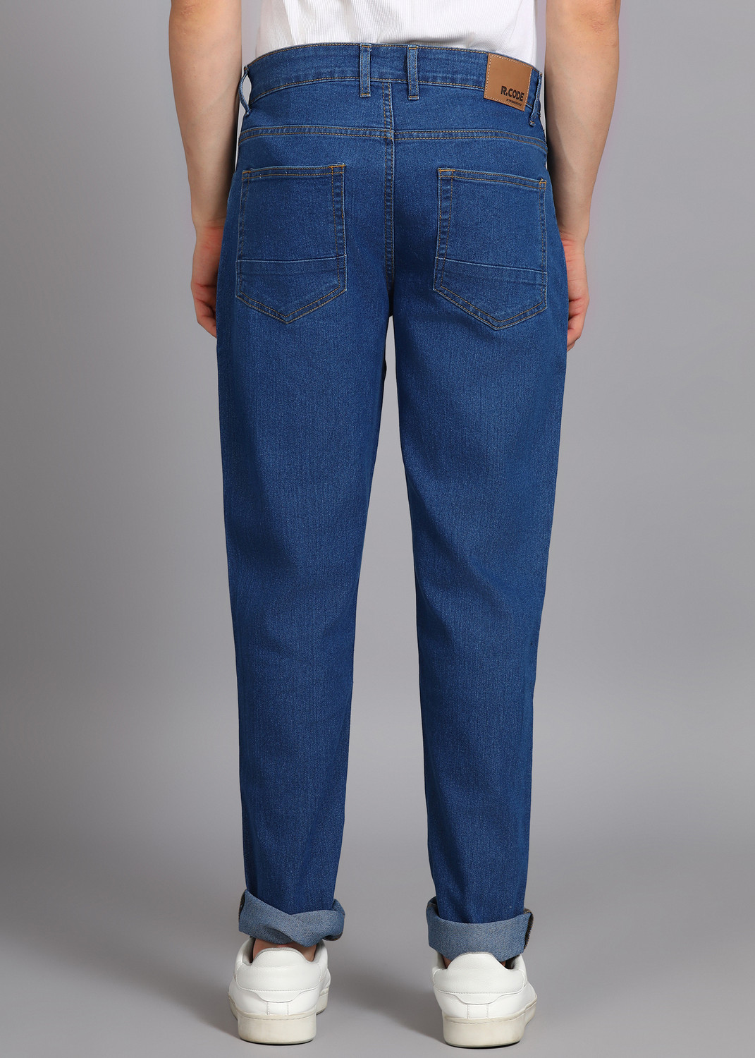 Image of R.Code by The Roadster Life Co. Slim Men Blue Jeans