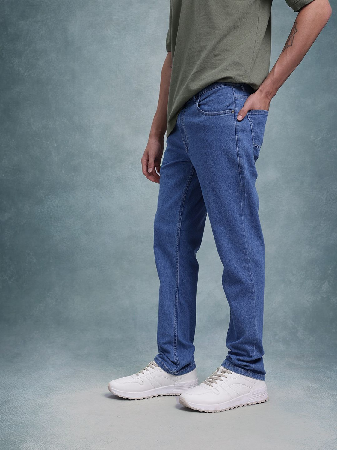 Image of Roadster Slim Men Blue Jeans