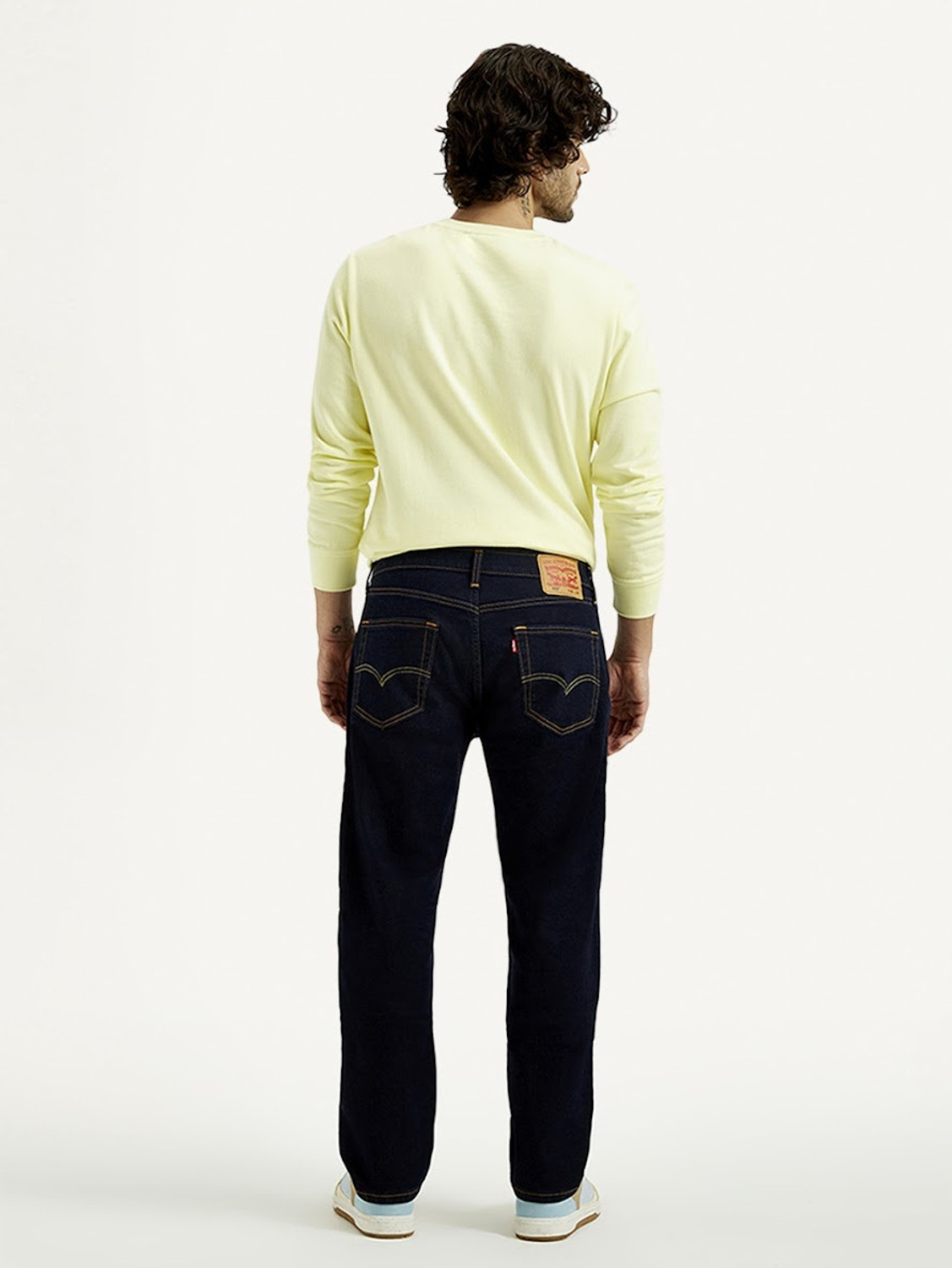 Image of LEVI'S 505 Straight Fit Men Blue Jeans