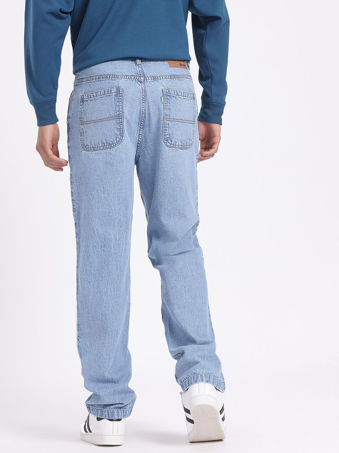 Image of Glitchez Boot-Leg Men Blue Jeans