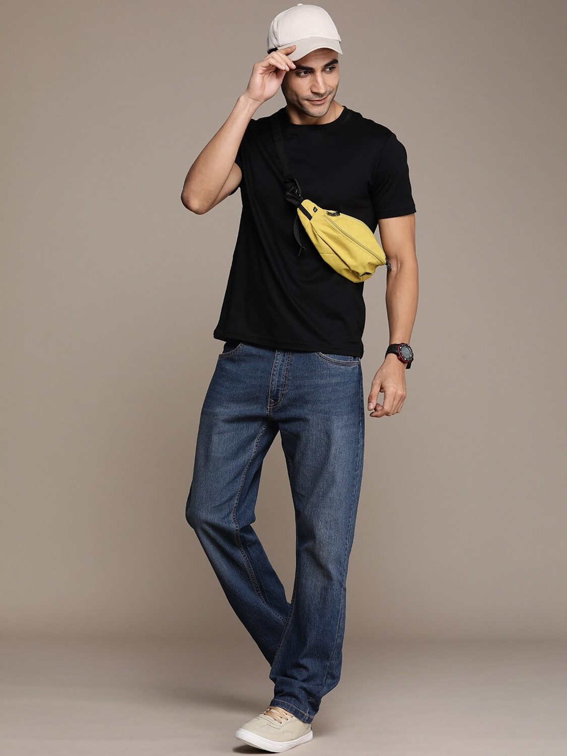 Image of WROGN Regular Men Light Blue Jeans