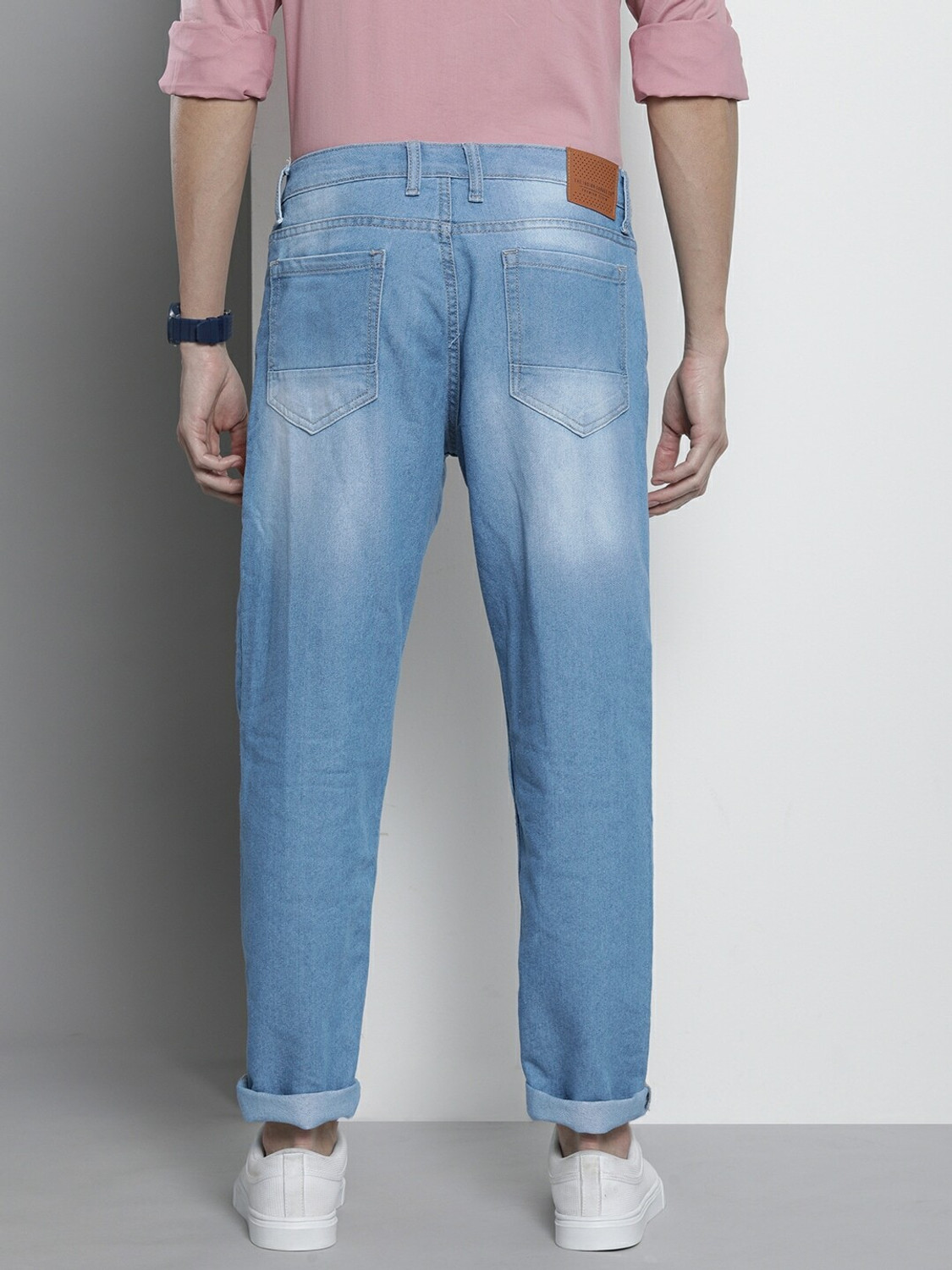 Image of The Indian Garage Co. Regular Men Blue Jeans