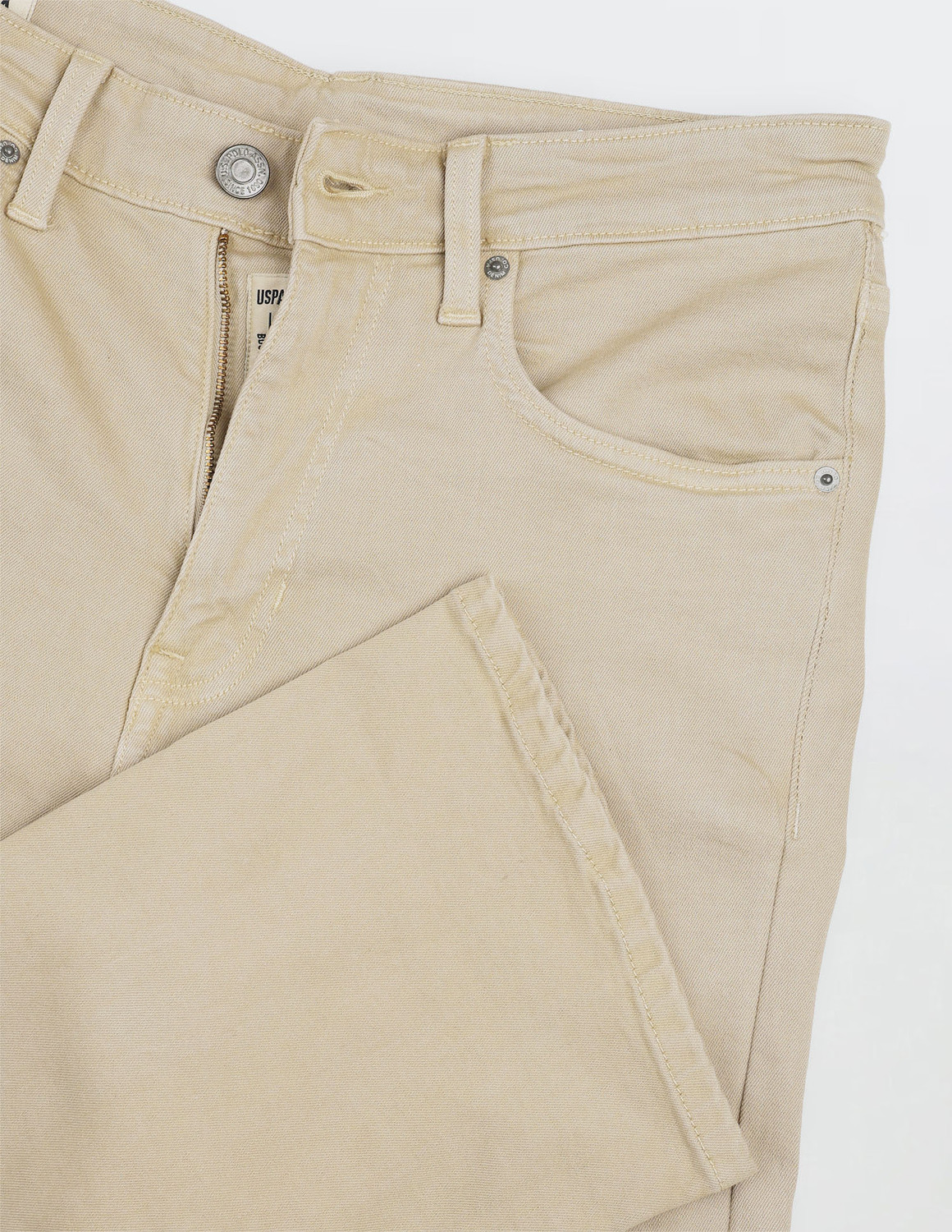 Image of U.S. Polo Assn. Denim Co. Boot-Leg Men Beige Jeans