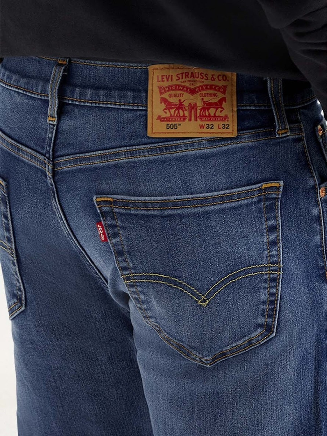 Image of LEVI'S 505 Straight Fit Men Blue Jeans