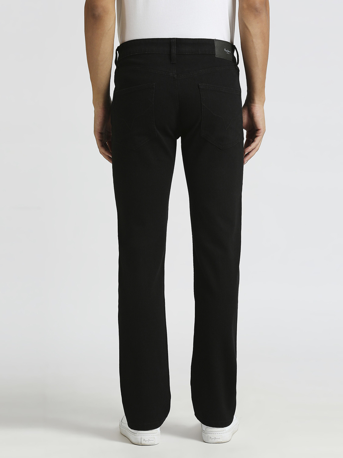 Image of Pepe Jeans Straight Fit Men Black Jeans