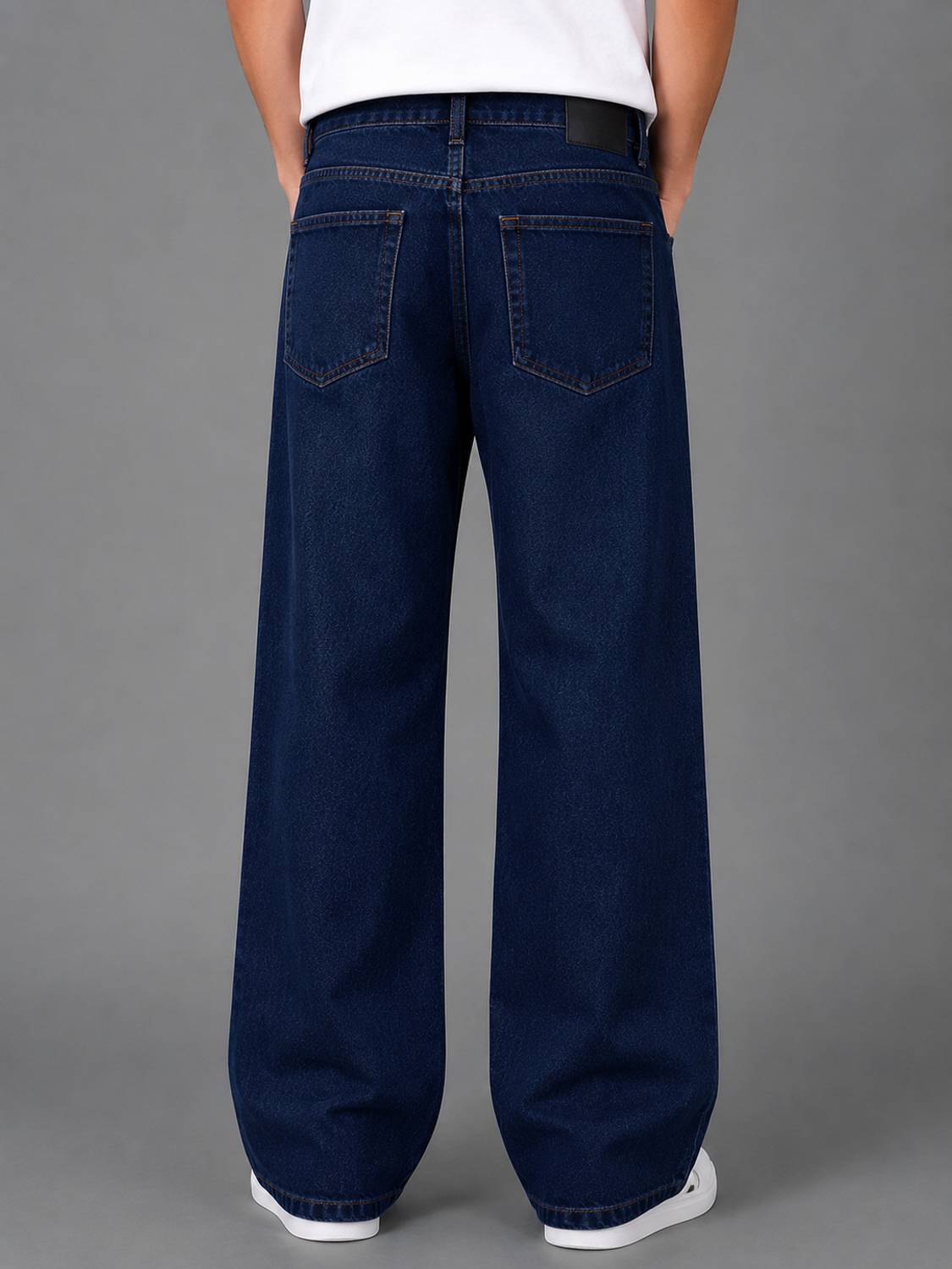 LEVORCE Loose Fit Men Dark Blue Jeans - Image 2
