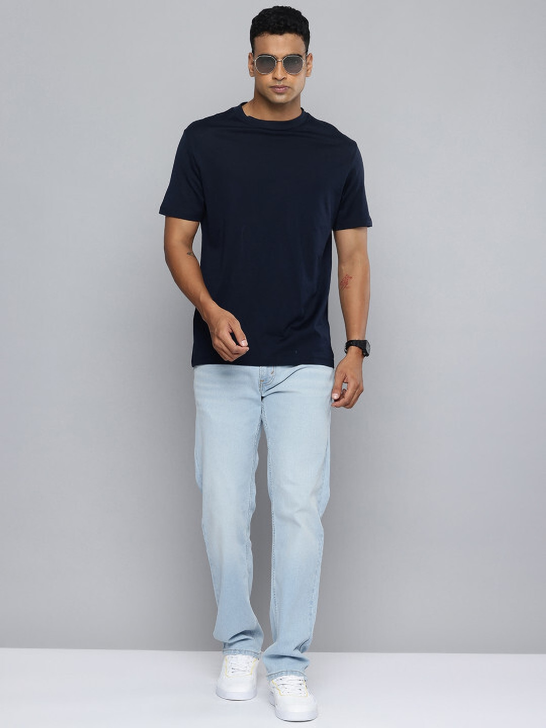 Image of LEVI'S 505 Straight Fit Men Light Blue Jeans