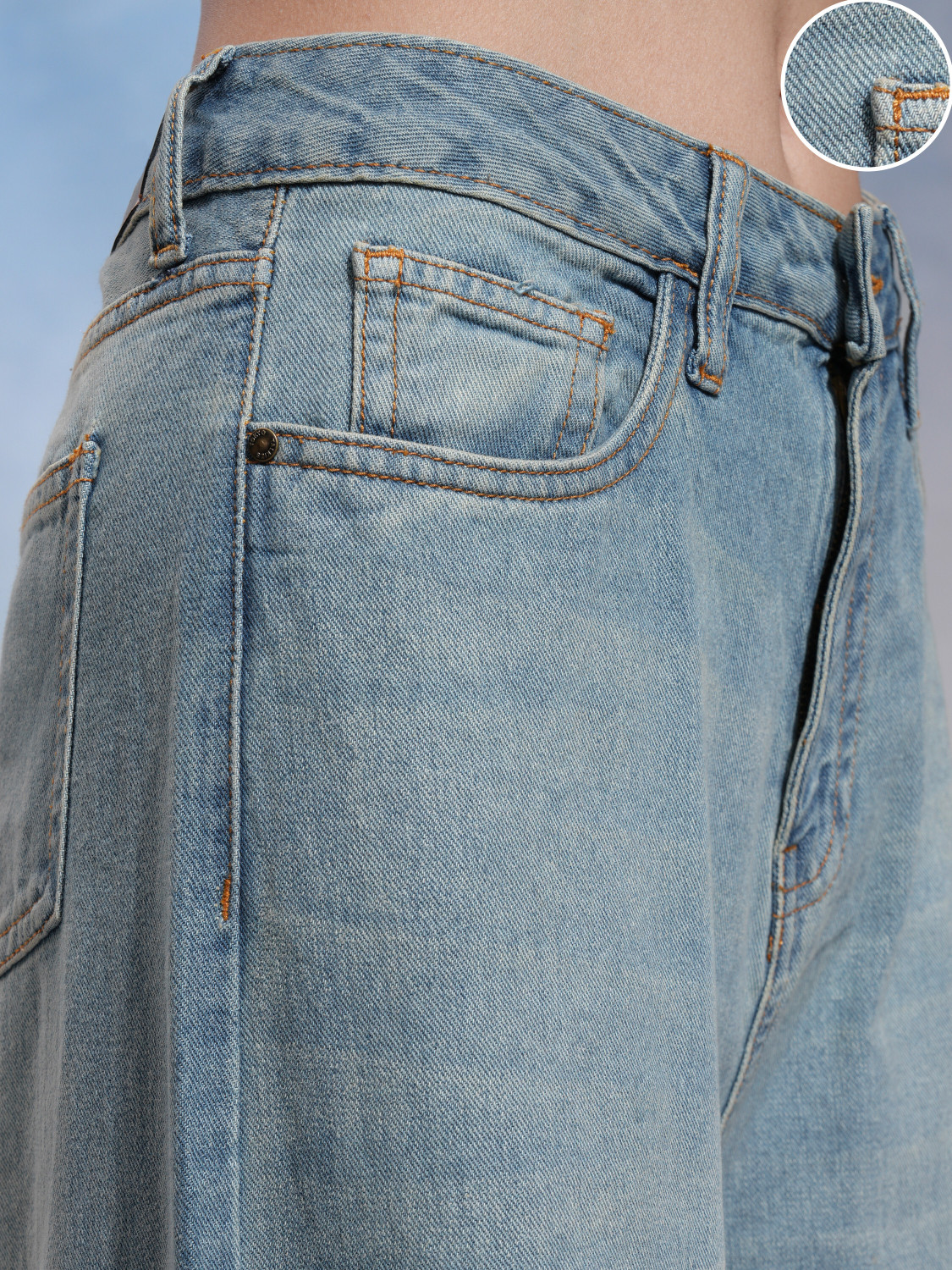 Image of Tokyo Talkies Flared Women Light Blue Jeans