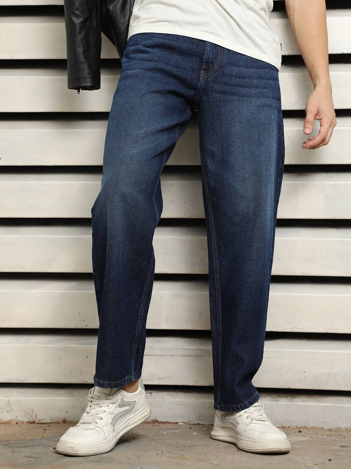 BREXX Relaxed Fit Men Dark Blue Jeans - Image 5