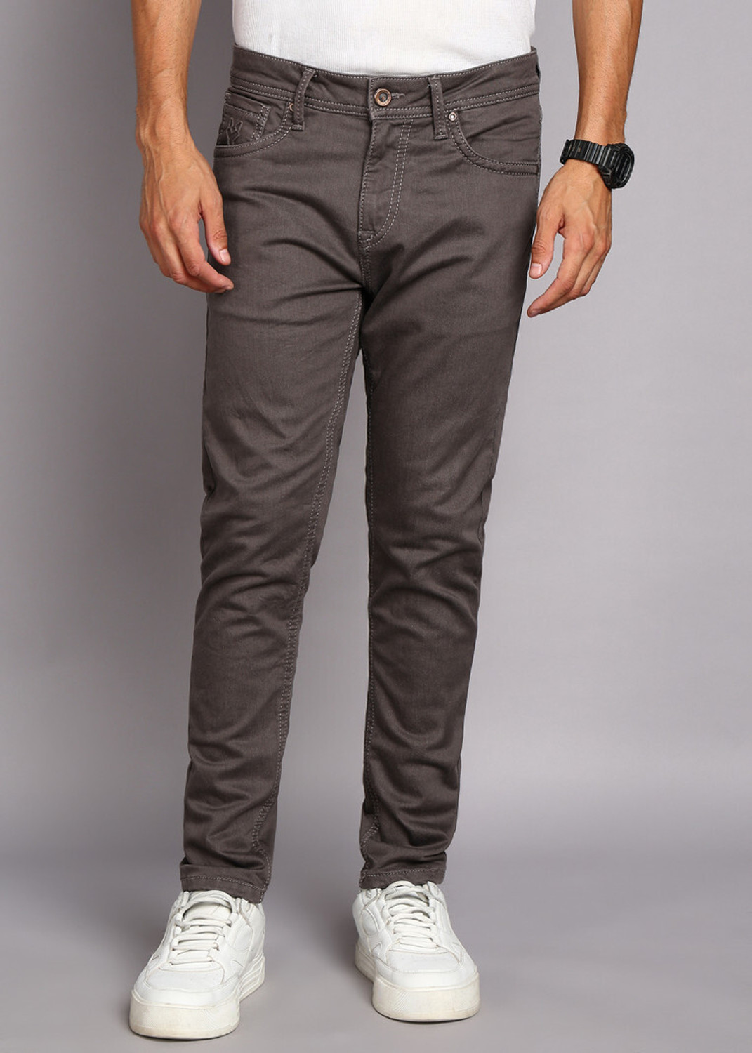Image of INTEGRITI Slim Men Brown Jeans