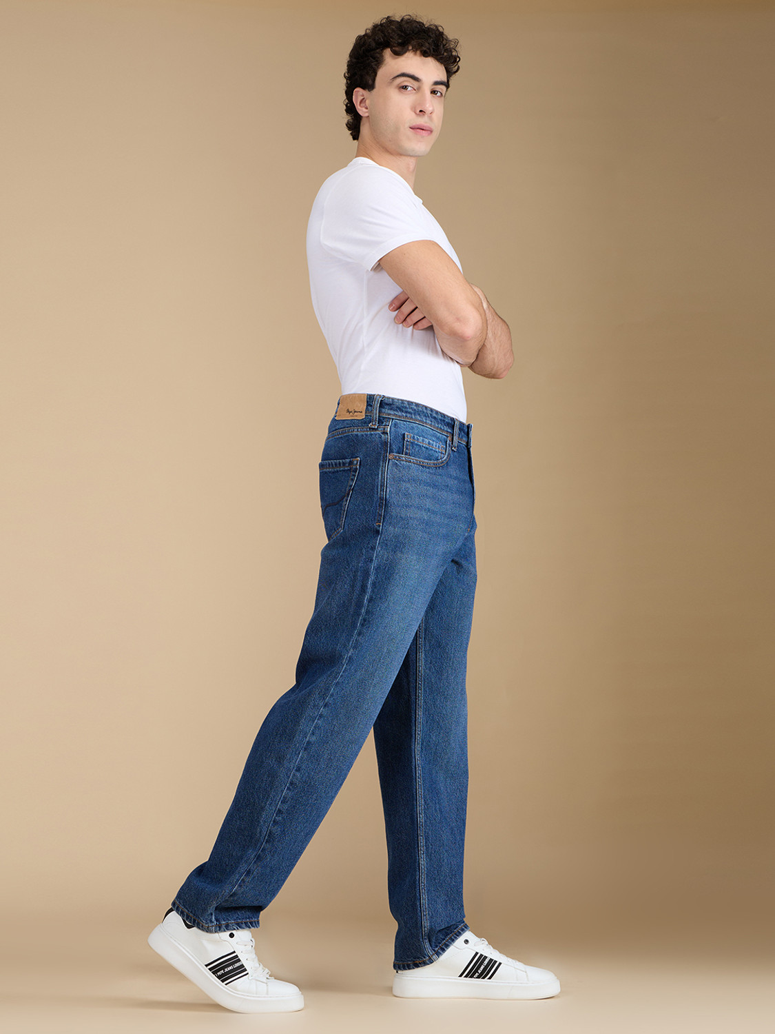 Image of Pepe Jeans Relaxed Fit Men Blue Jeans
