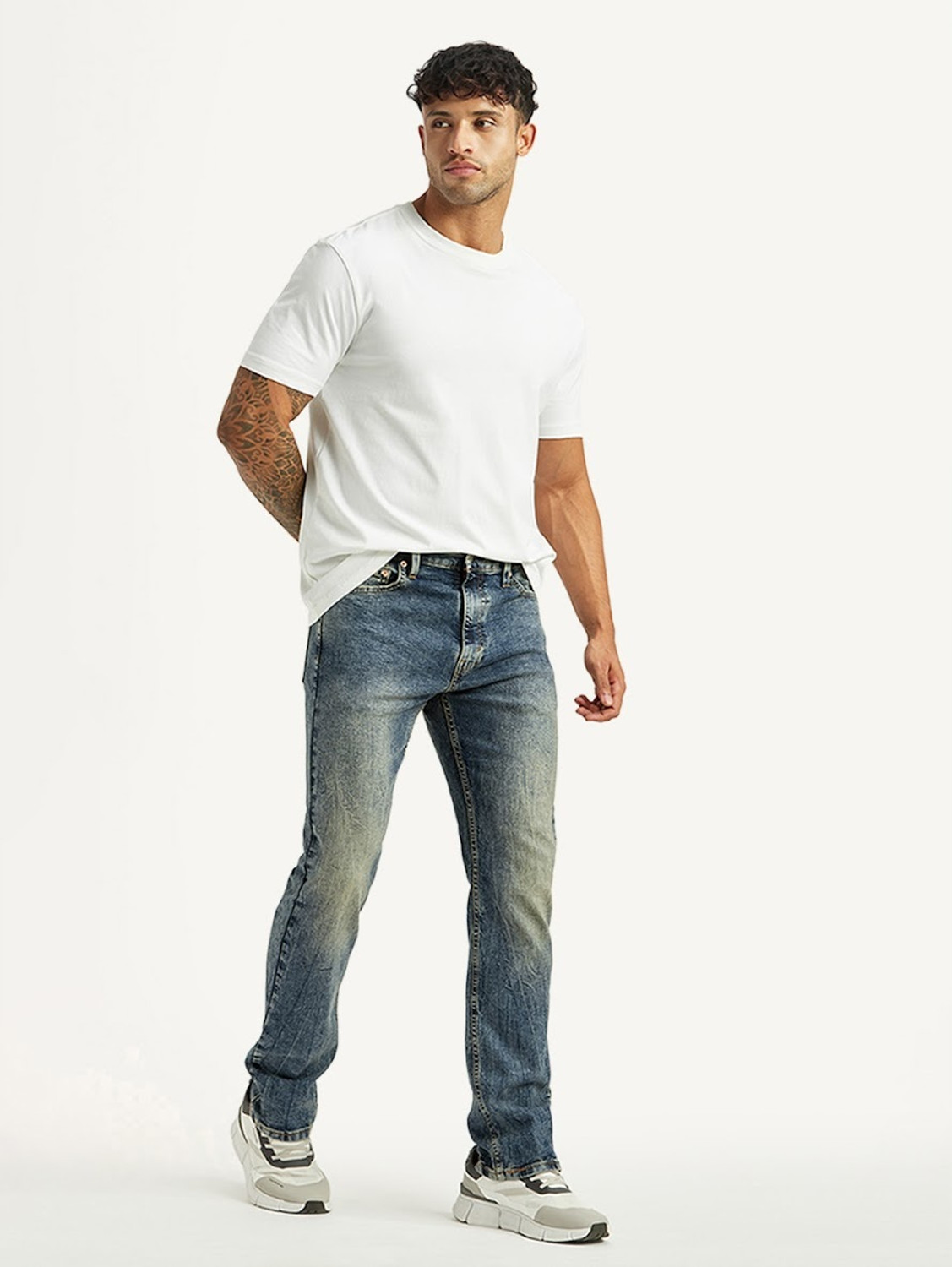 Image of LEVI'S Straight Fit Men Blue Jeans