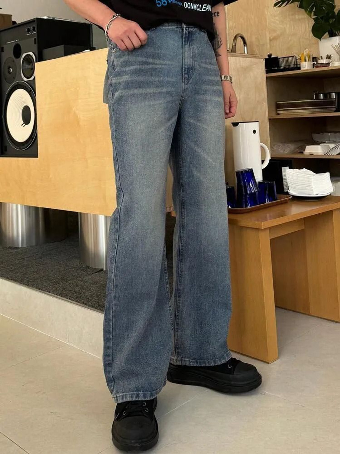 Image of KOTTY Relaxed Fit Men Blue Jeans