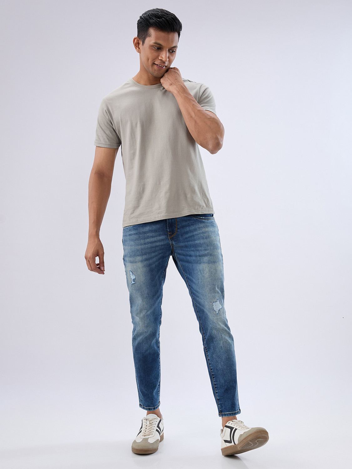 Image of Spykar Slim Men Blue Jeans
