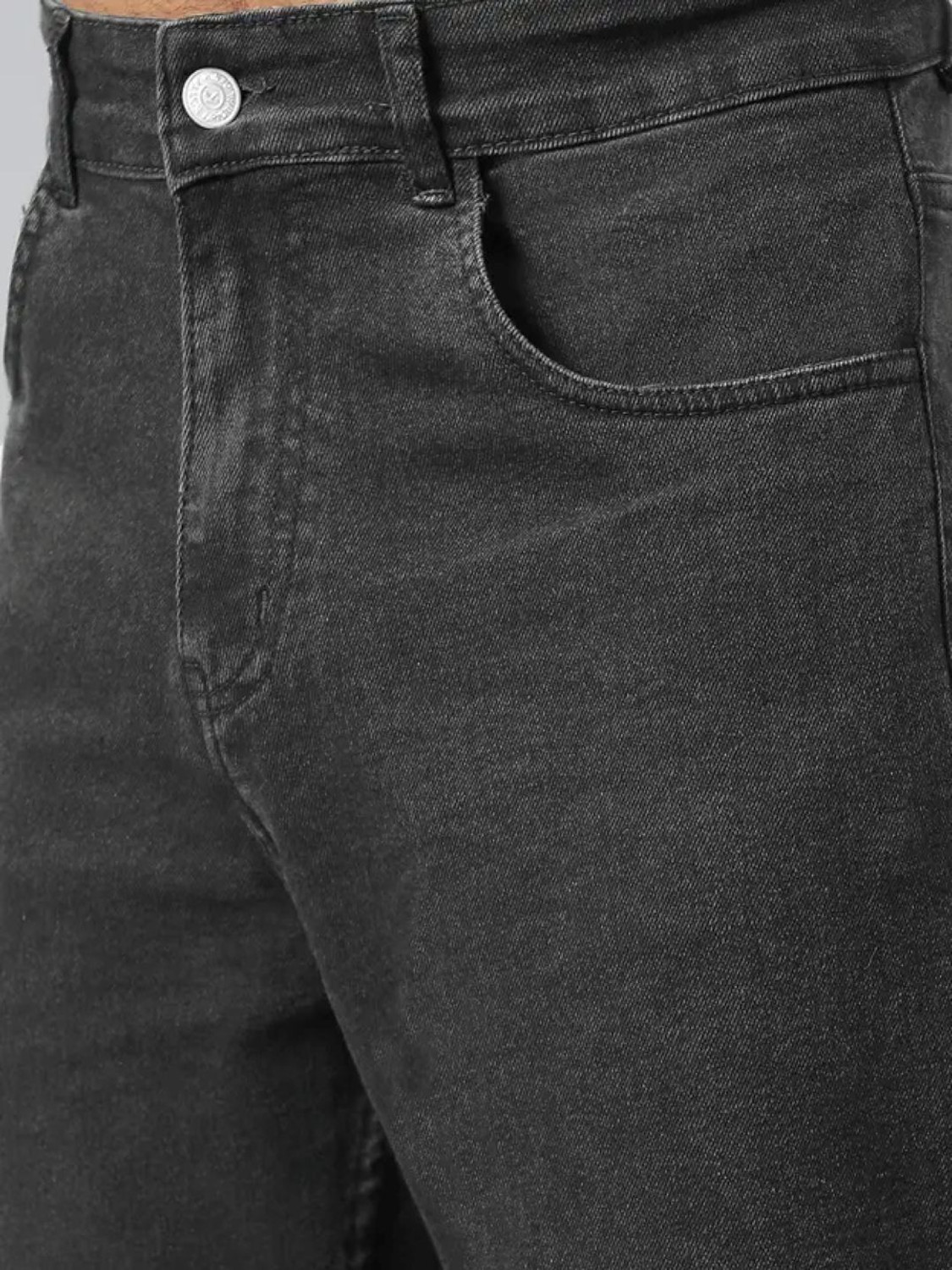 Image of Jeancherry Relaxed Fit Men Grey Jeans