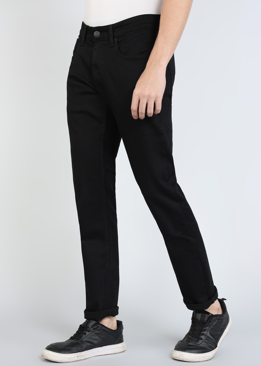 Image of U.S. Polo Assn. Denim Co. Tapered Fit Men Black Jeans