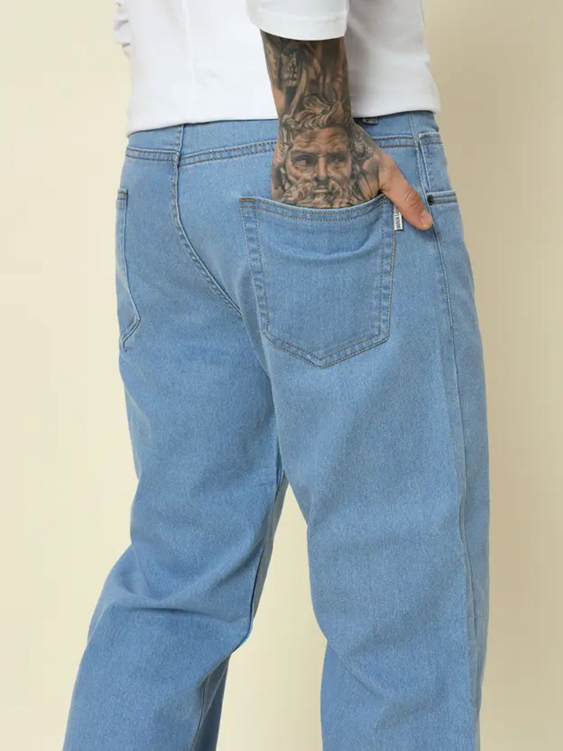 Image of moda star Regular Men Light Blue Jeans