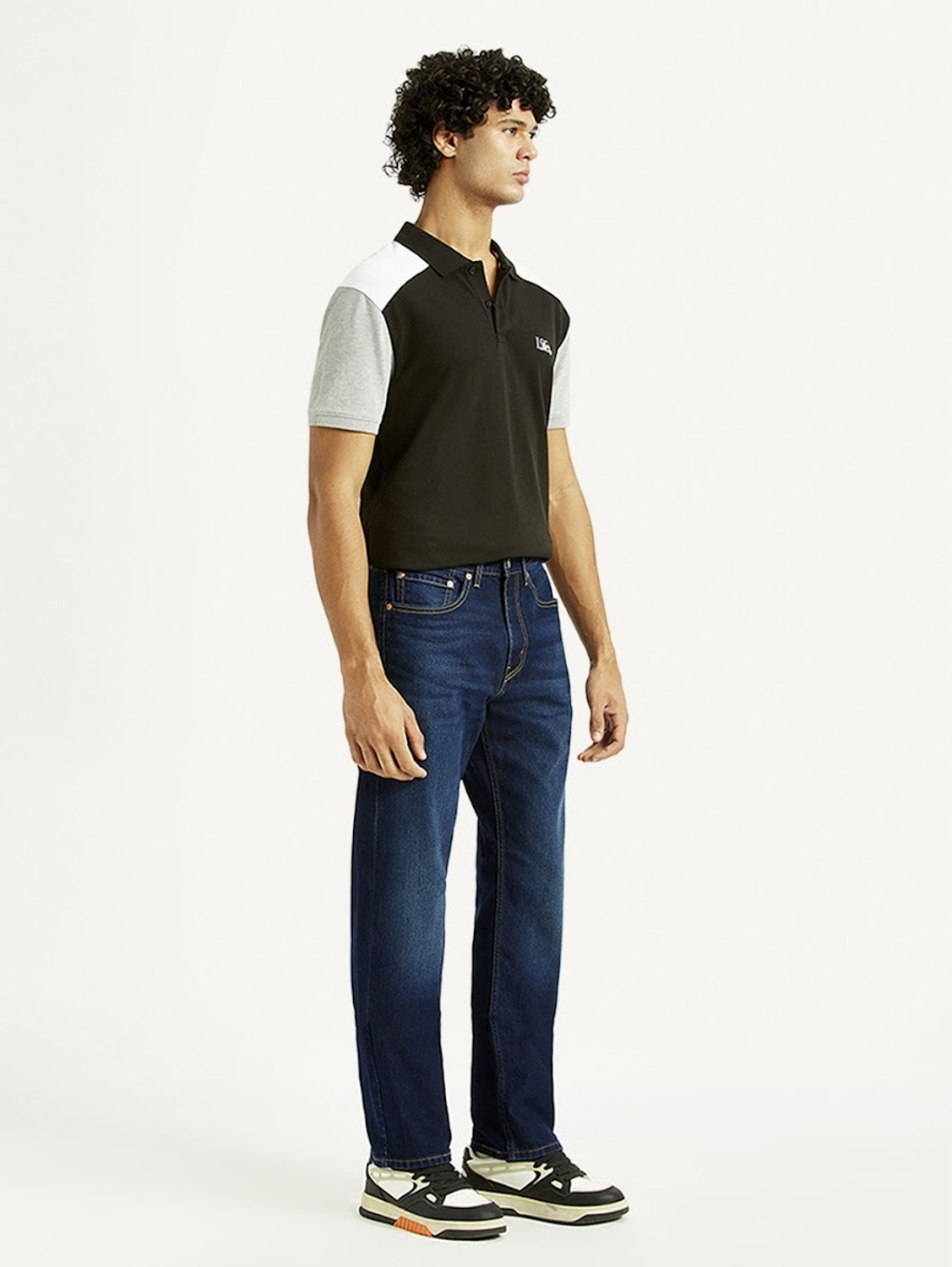 Image of LEVI'S 505 Straight Fit Men Blue Jeans