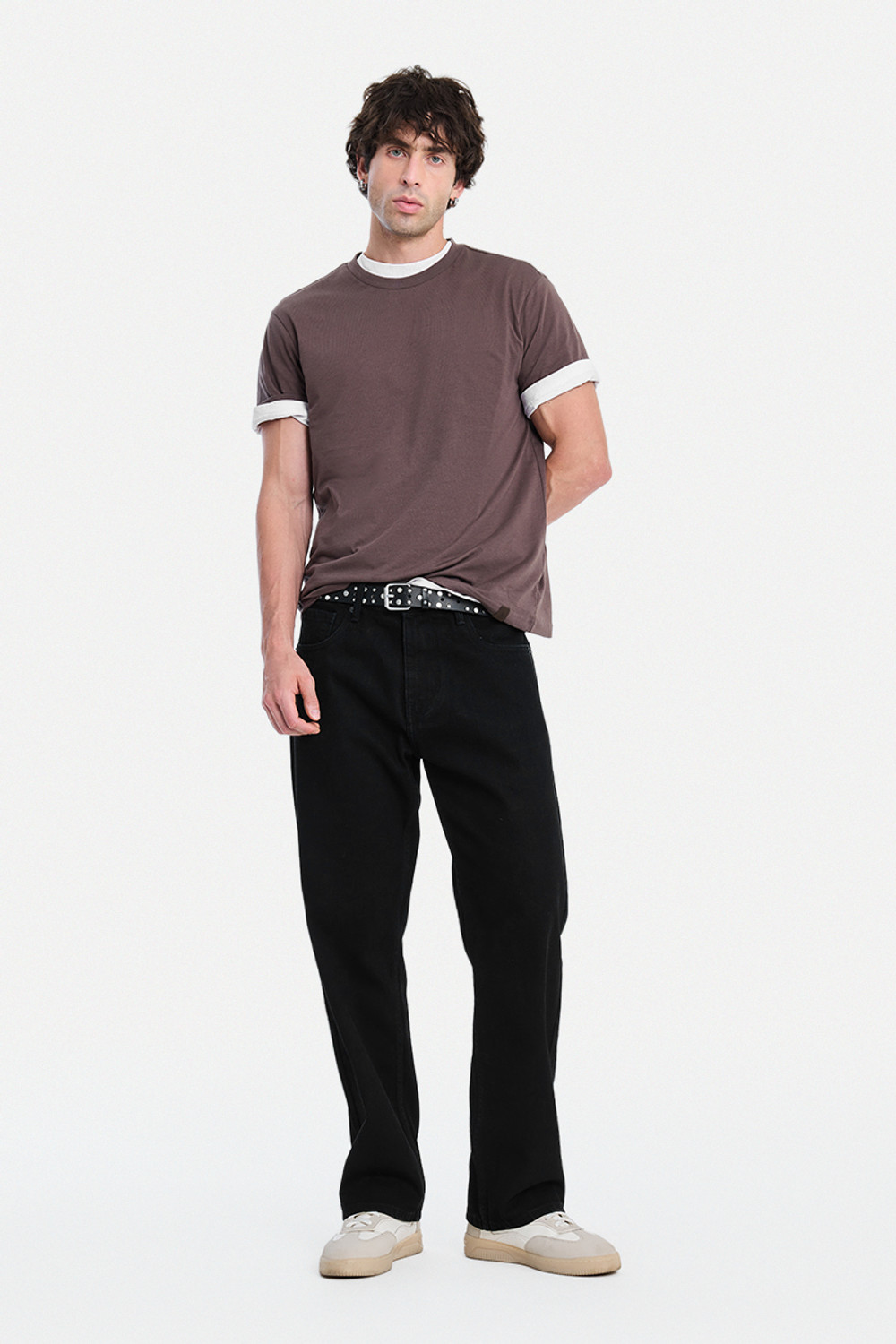 Image of Snitch Straight Fit Men Black Jeans