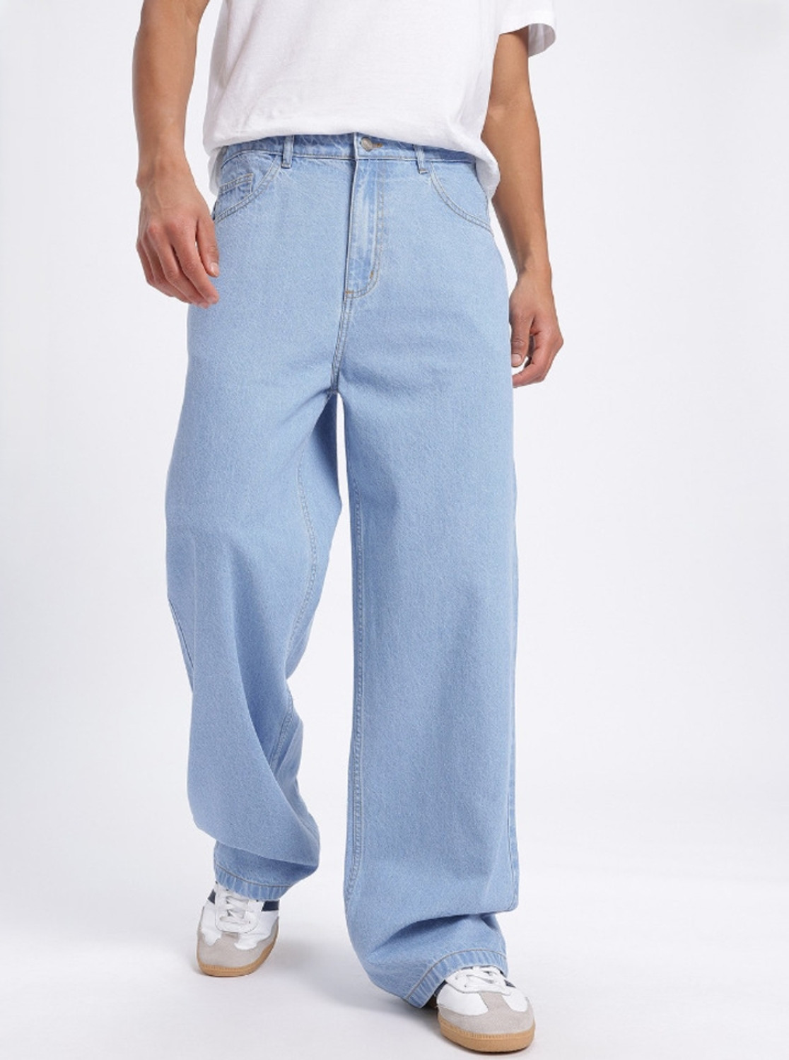 Image of DENIM4MEN Straight Fit Men Light Blue Jeans