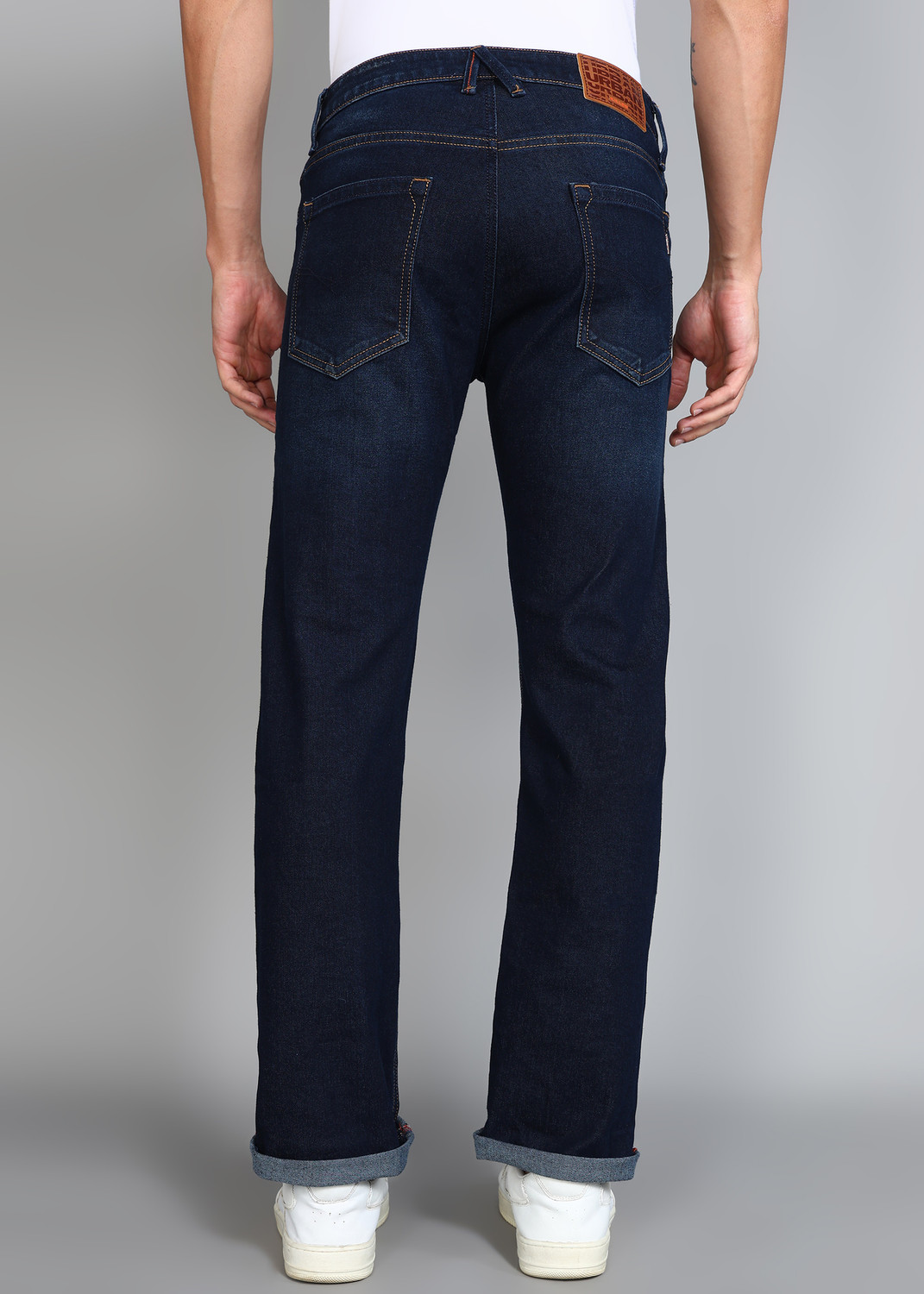 Image of KILLER Straight Fit Men Dark Blue Jeans