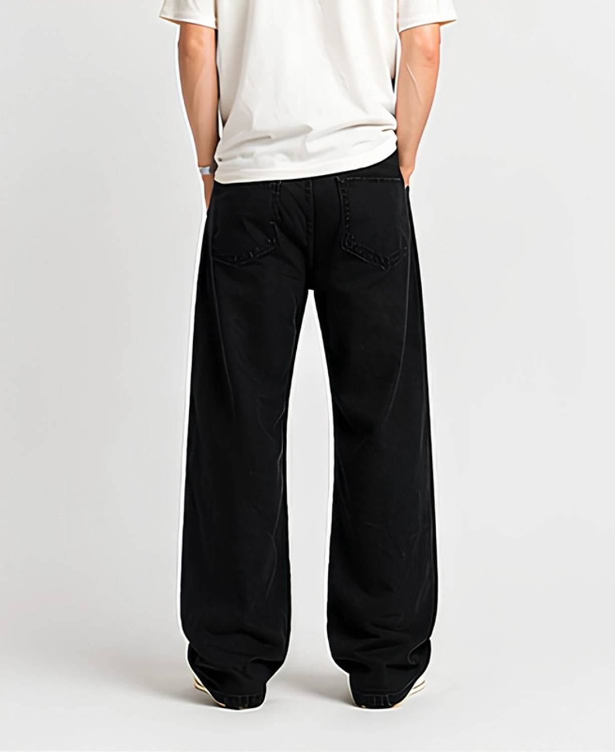 BLACK REY Straight Fit Black Jeans - Image 2