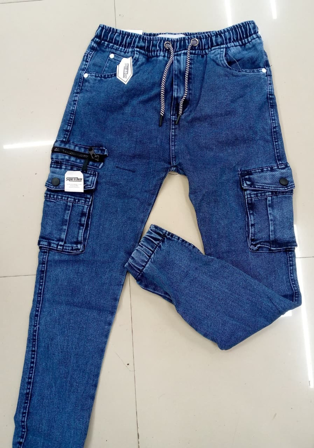 Image of Joshua jenny Jogger Fit Men Blue Jeans