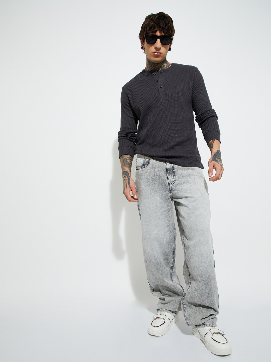 Image of MAX Loose Fit Men Grey Jeans