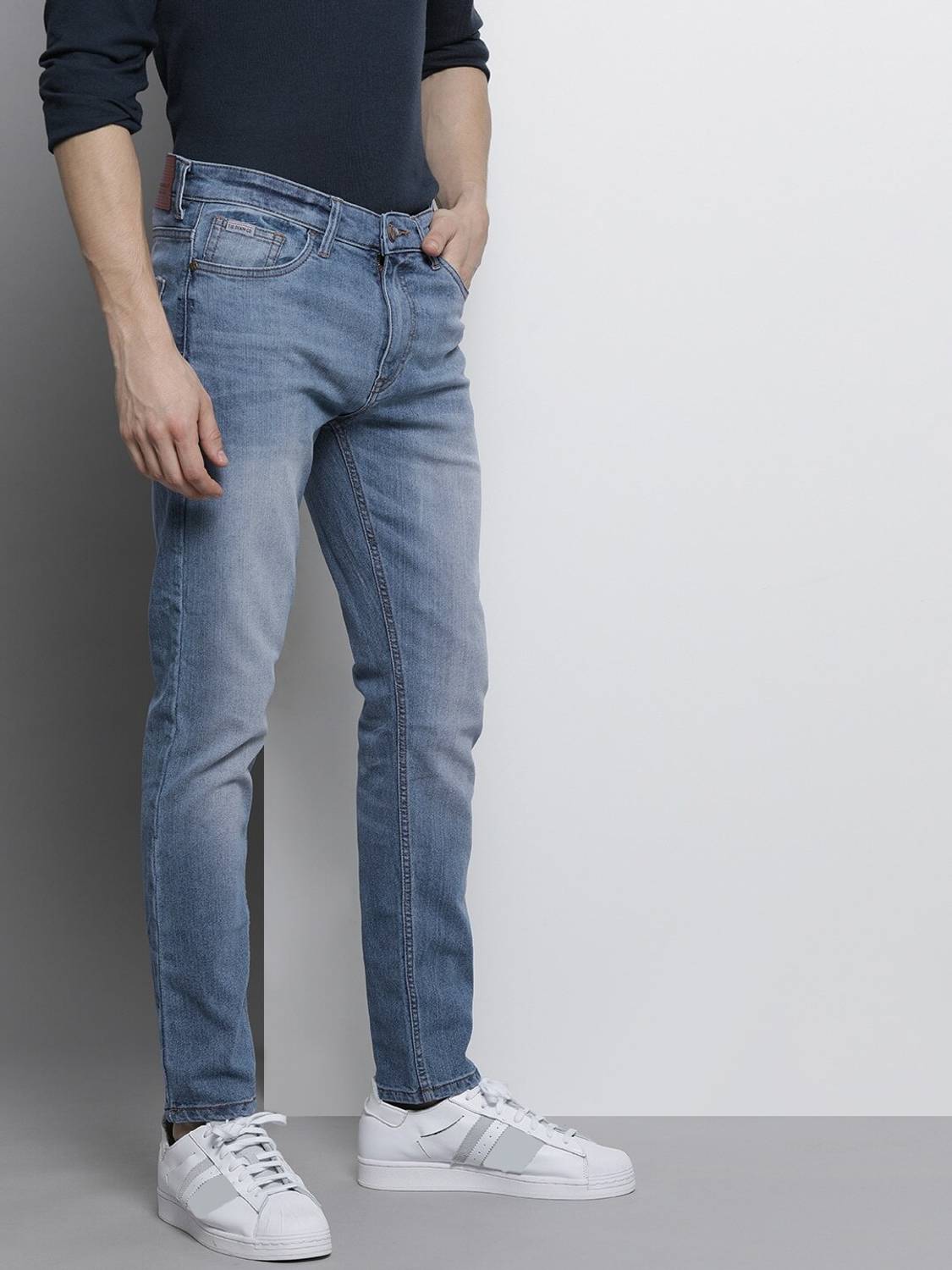 The Indian Garage Co. Slim Men Blue Jeans - Image 3