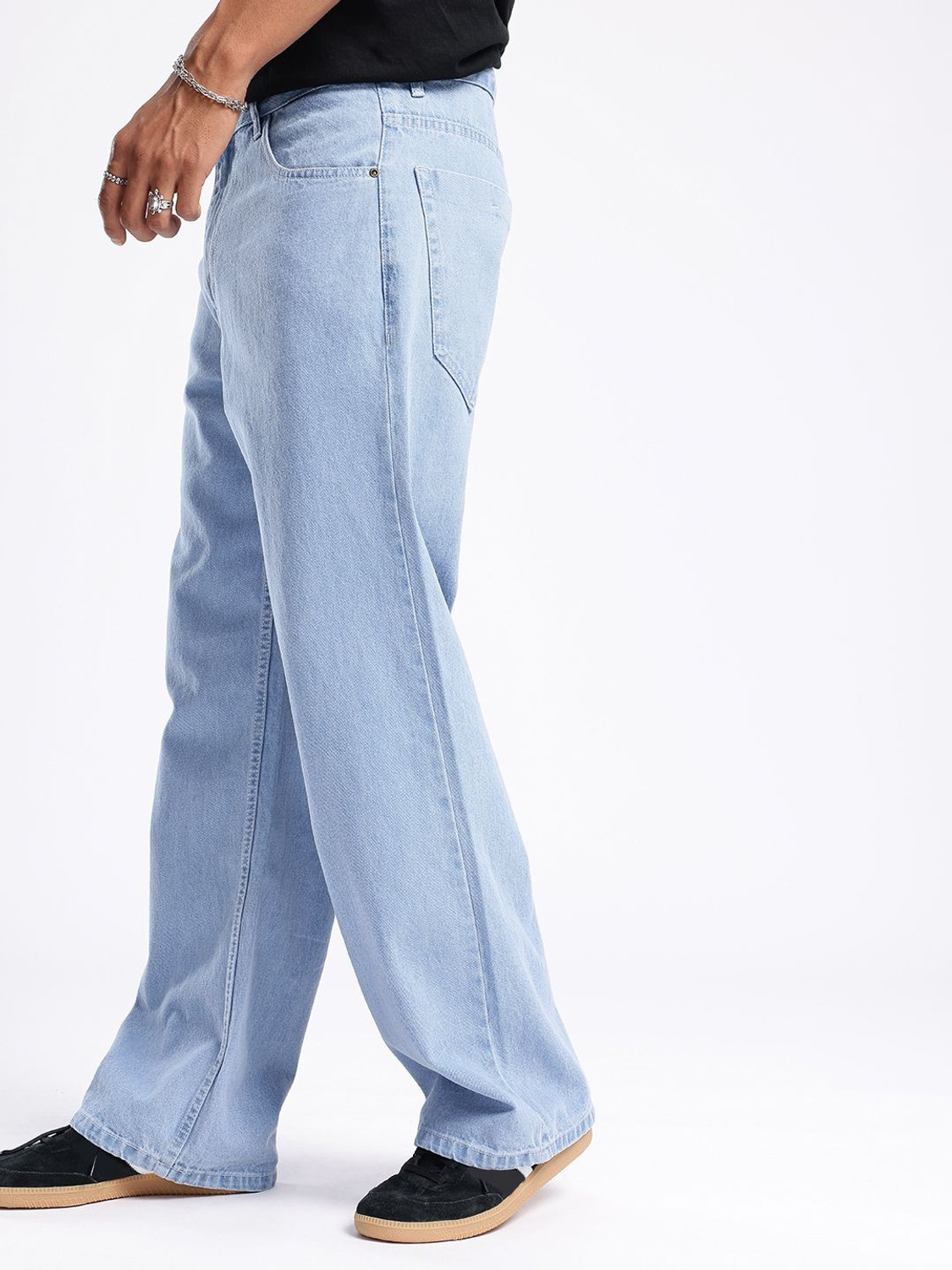 Image of Glitchez Loose Fit Men Blue Jeans
