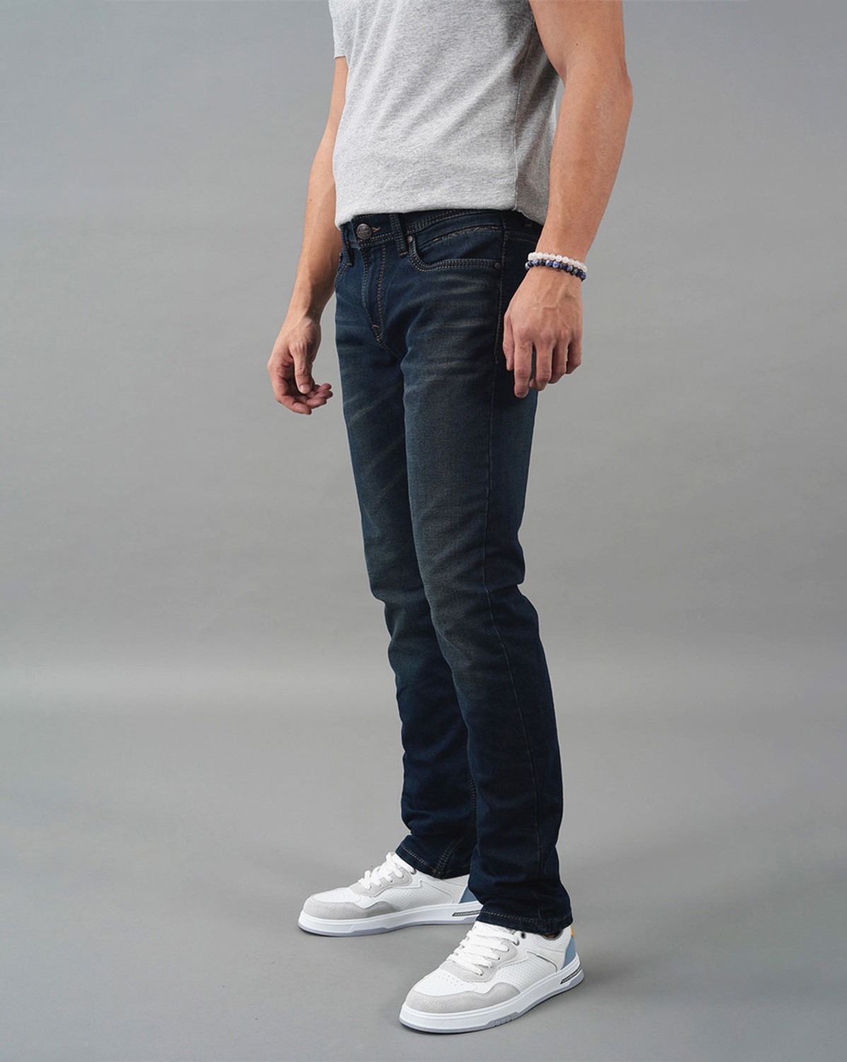 Image of ROOKIES Slim Men Dark Blue Jeans