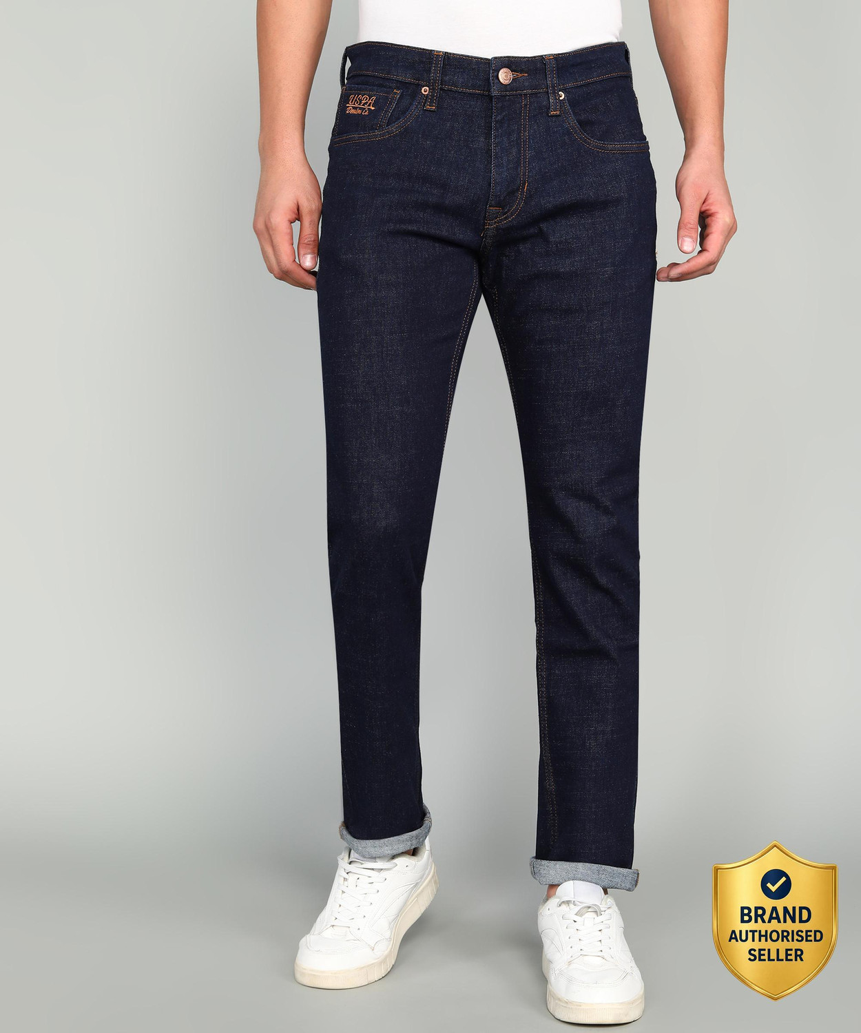 Image of U.S. POLO ASSN. Slim Men Blue Jeans
