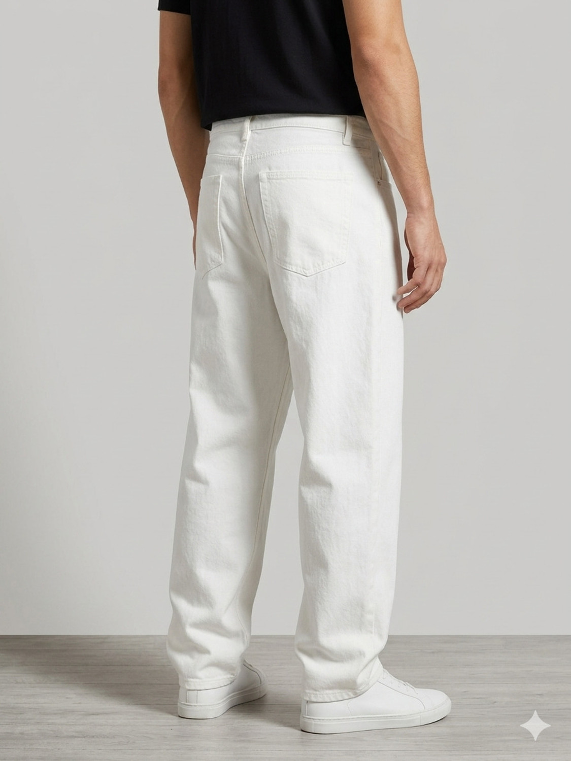 Image of Riyaz Fashion Straight Fit Men White Jeans