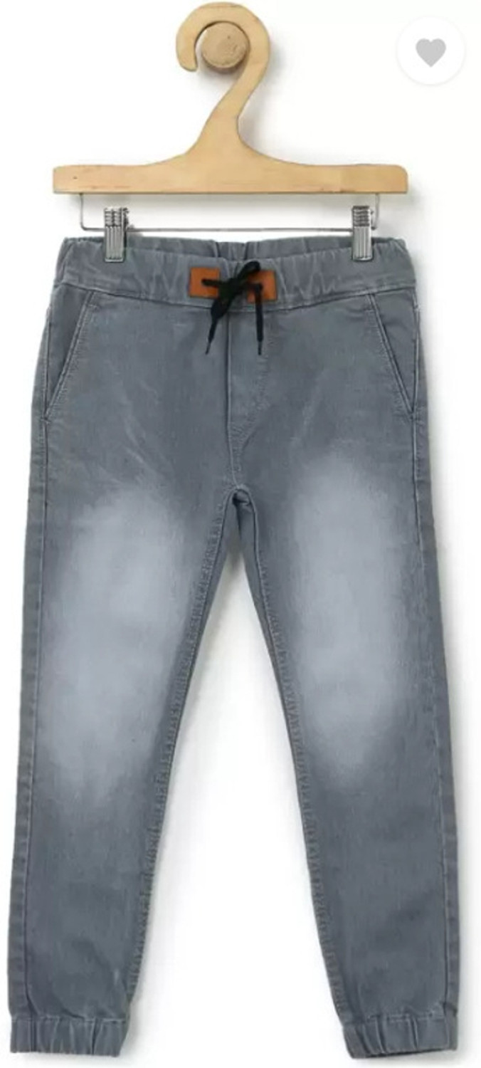 Image of Creatywitty Jogger Fit Men Grey Jeans