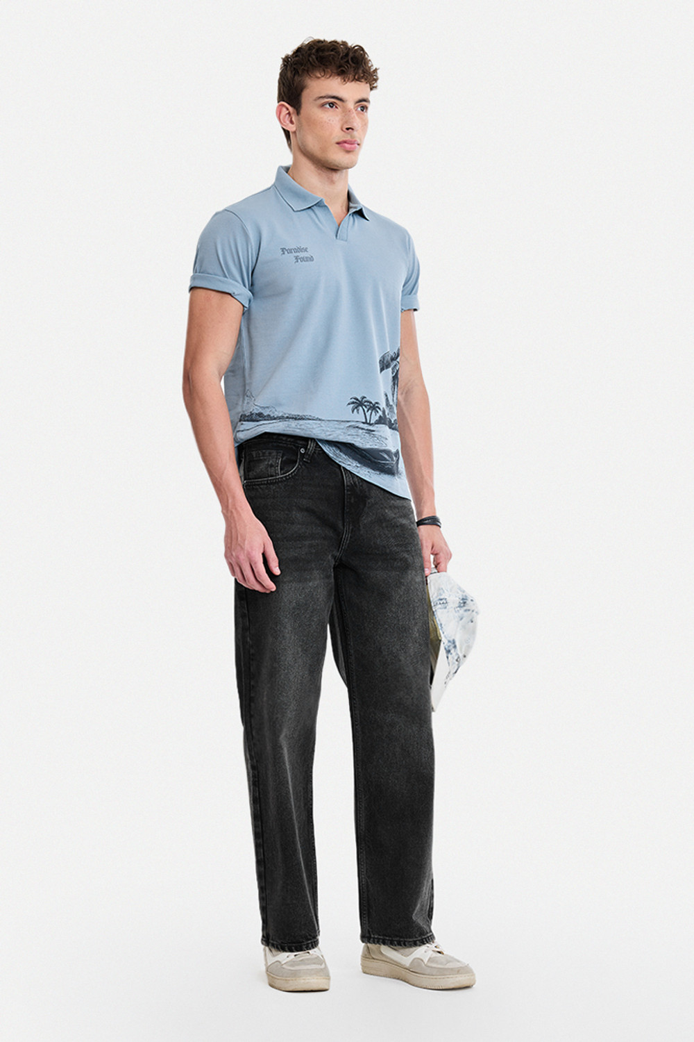 Image of Snitch Straight Fit Men Black Jeans