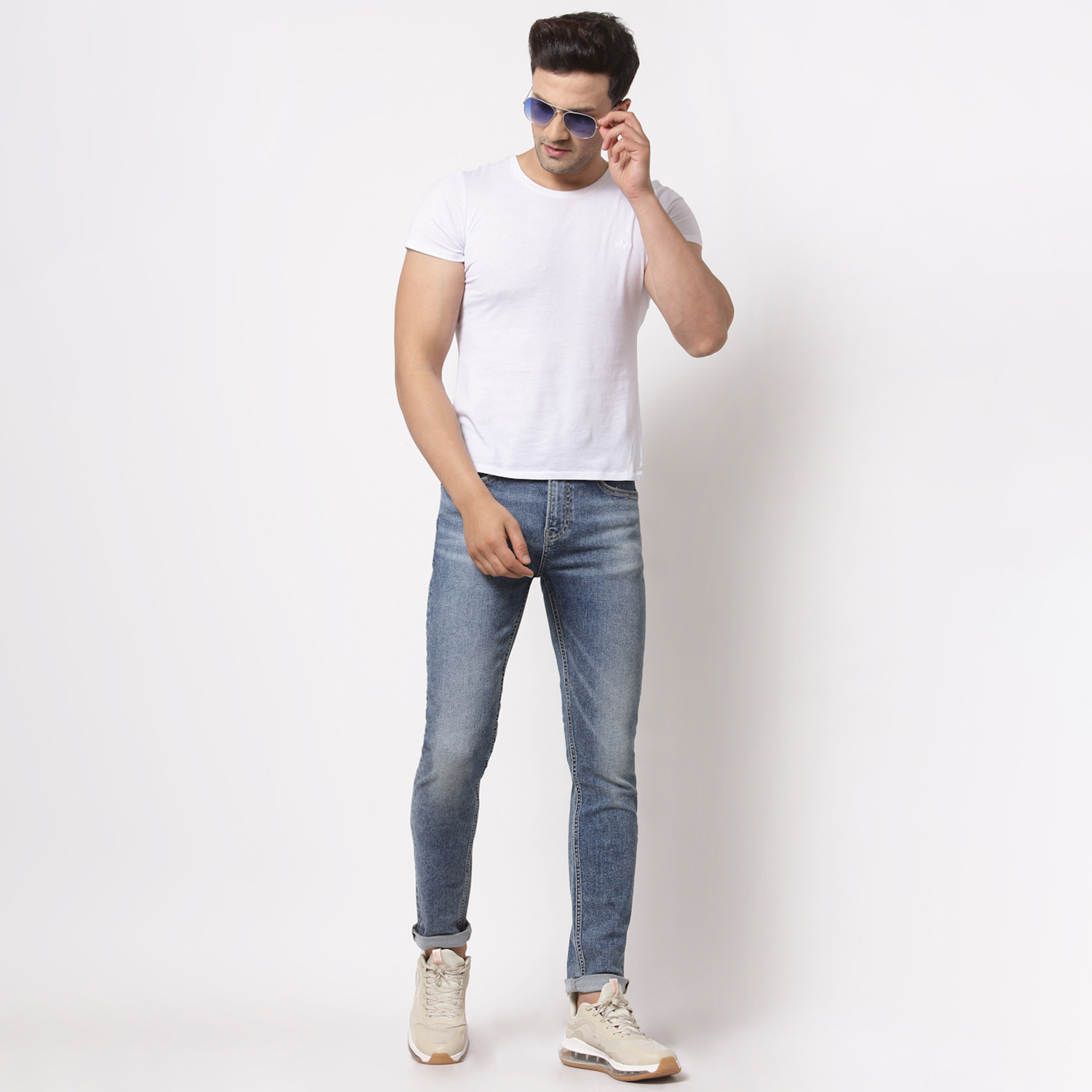 Image of RED TAPE Skinny Men Blue Jeans