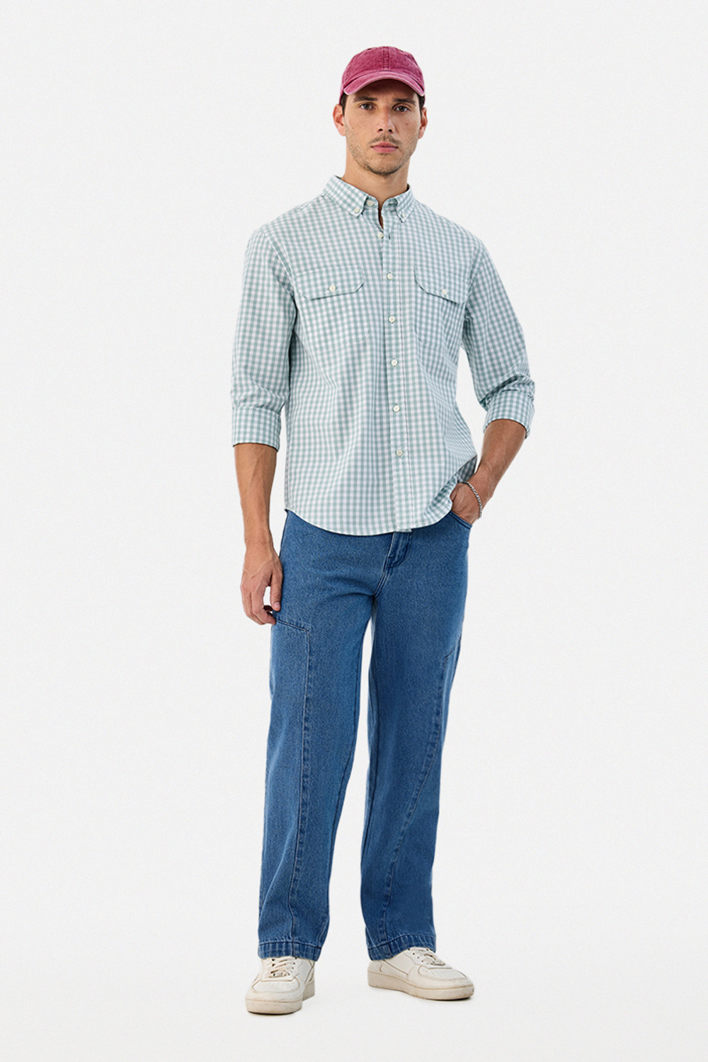 Image of Snitch Loose Fit Men Blue Jeans