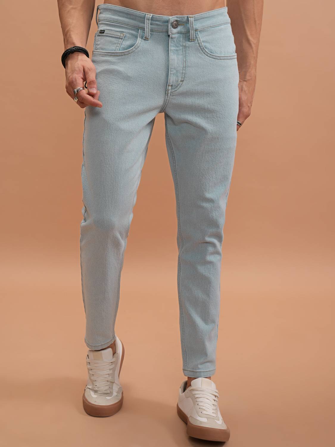 HIGHLANDER Men Tapered Fit Mid Rise Blue Jeans