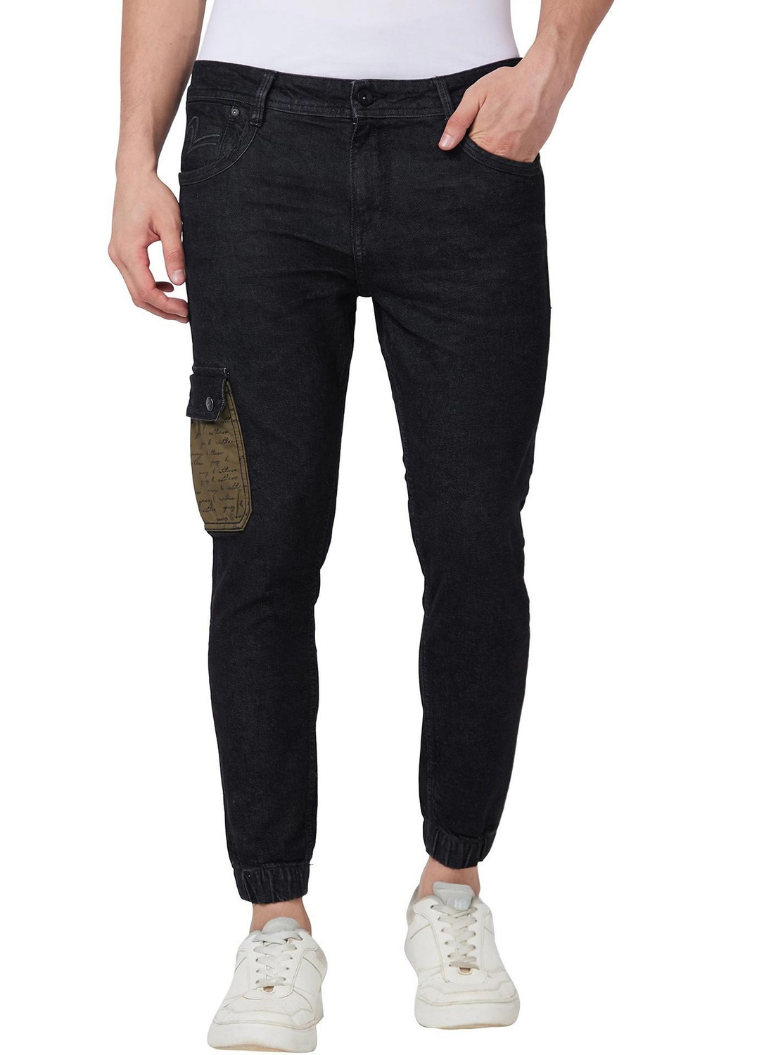 Image of Spykar Regular Men Black Jeans