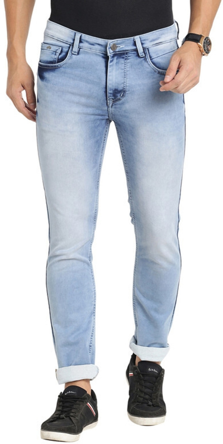 Image of TURTLE Tapered Fit Men Blue Jeans