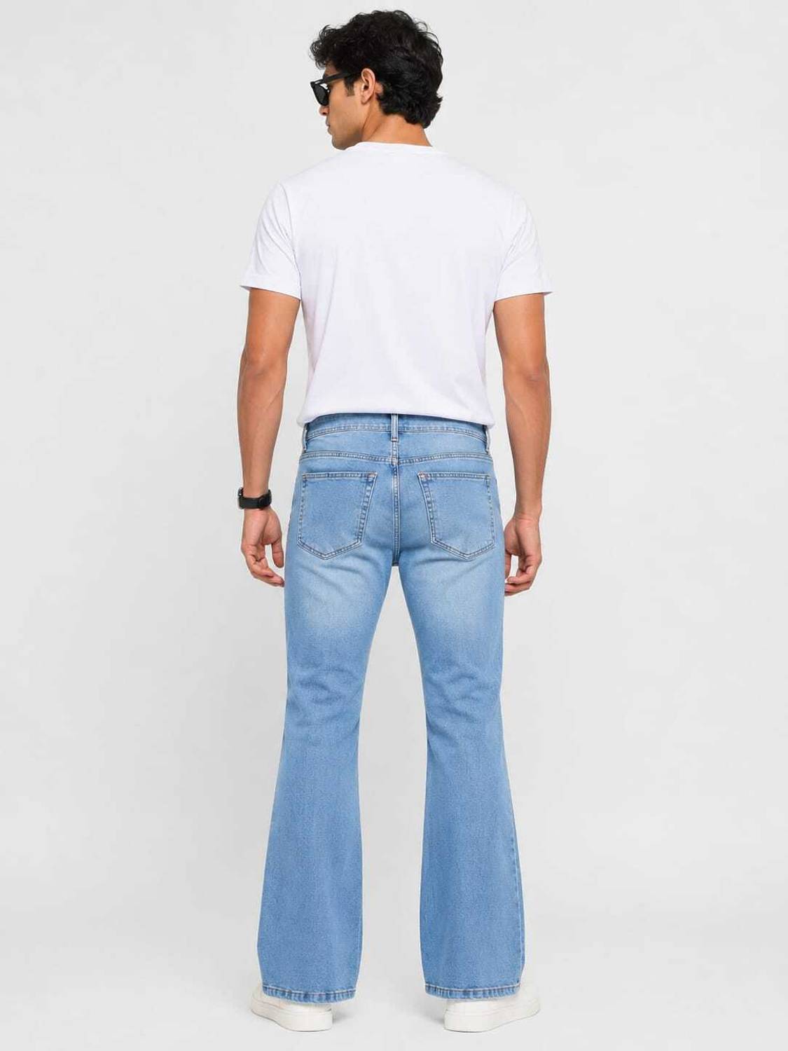 Goodlook Flared Men Light Blue Jeans - Image 2