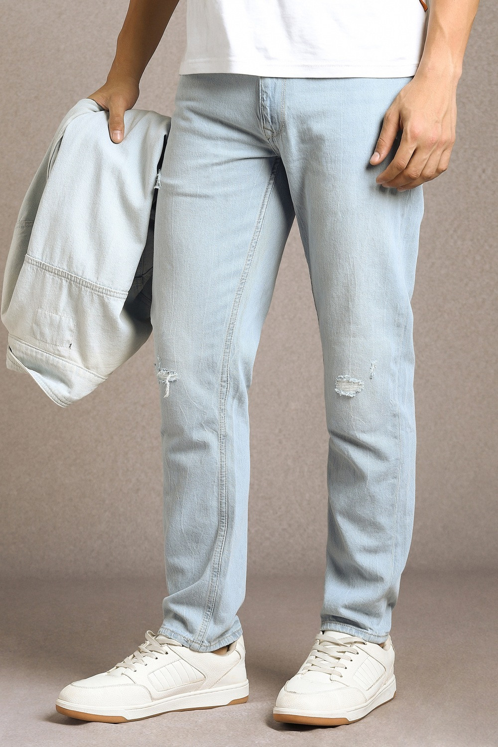 Image of LOUIS PHILIPPE Regular Men Light Blue Jeans