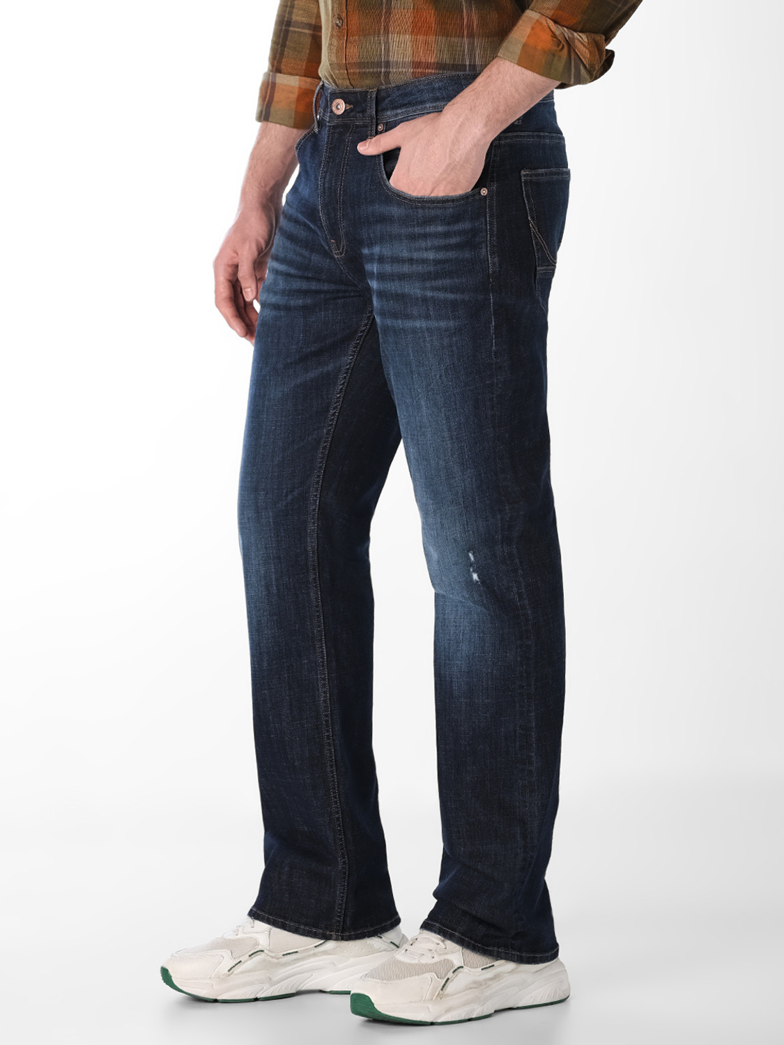 Image of JACK & JONES Boot-Leg Men Dark Blue Jeans
