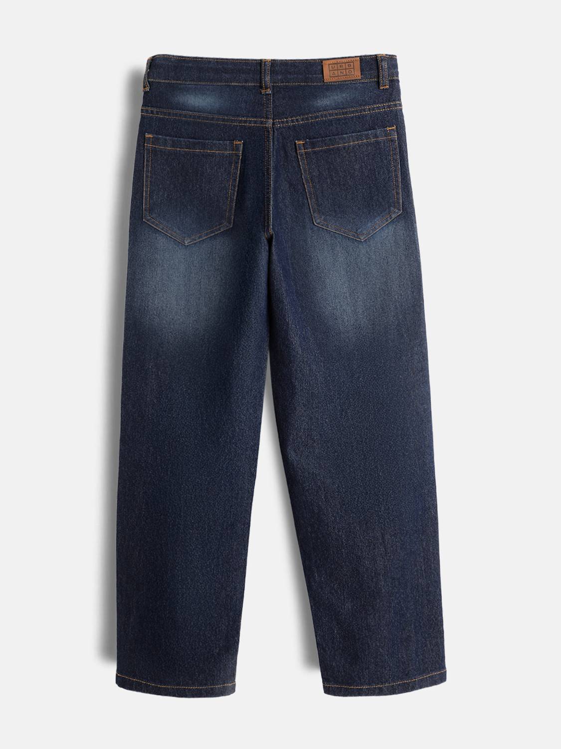 Urbano Juniors Loose Fit Boys Dark Blue Jeans - Image 2